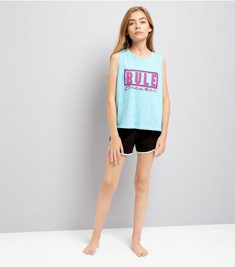 Teens Blue Rule Breaker Pyjama Set | New Look