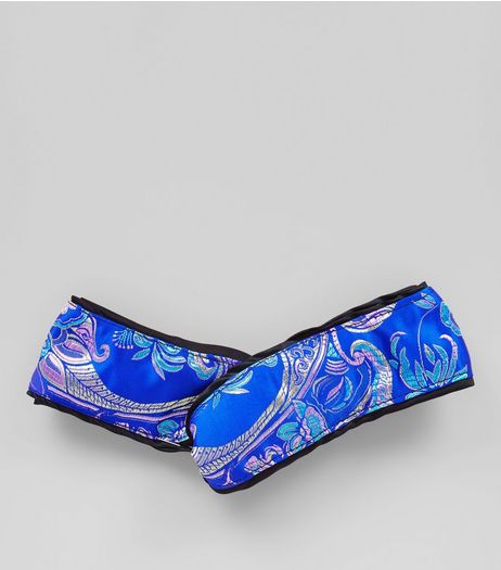 Blue Oriental Twist Front Headband | New Look