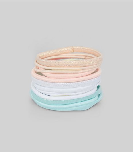 Pastel Metallic Detail Hairband Pack | New Look