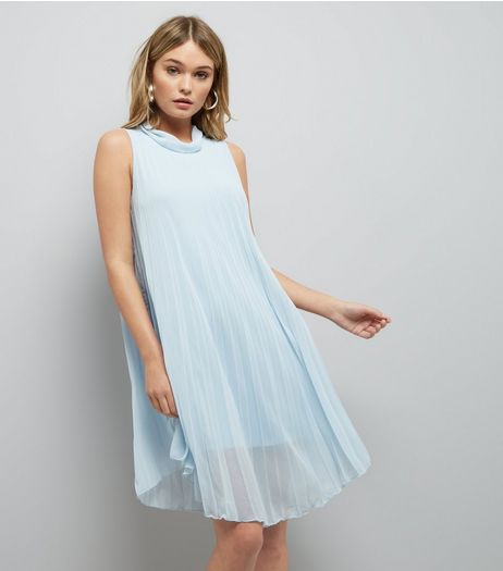 Loving This Pale Blue Pleated Dress | New Look