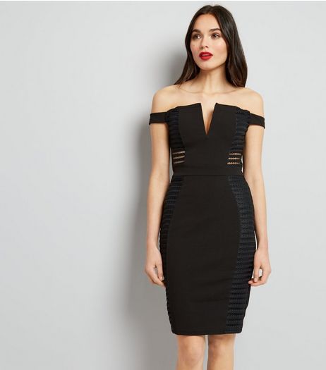 Parisian Black Cut Out Sides Bodycon Dress | New Look