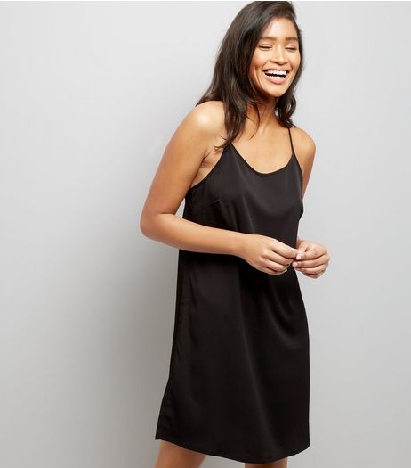 Noisy May Black Lace Panel Dress | New Look