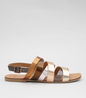 new look flat sandals wide fit
