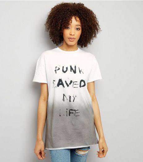 Urban Bliss White Slogan Print Tie Back T-Shirt | New Look
