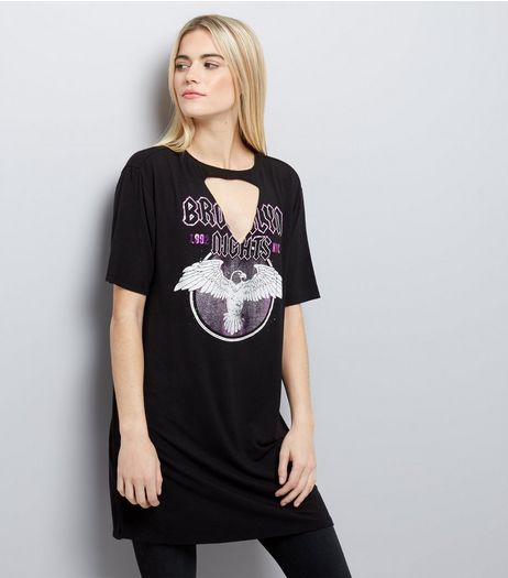 Black Brooklyn Heights Choker Neck Top | New Look