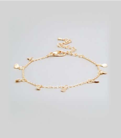 Gold Disc Anklet | New Look