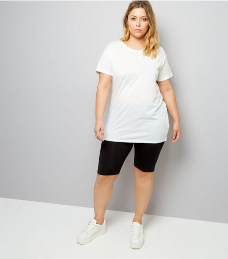 Curves Black Cycling Shorts | New Look