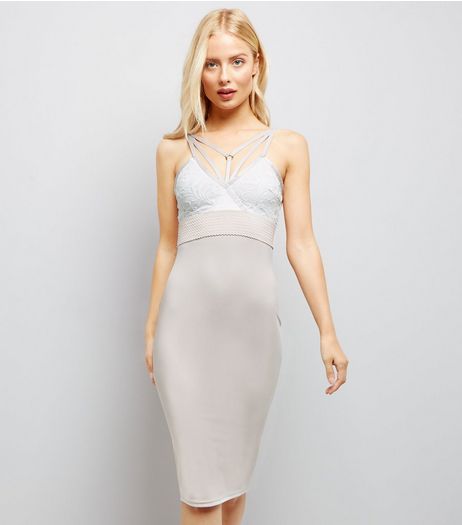 AX Paris Cream Lace Dress | New Look