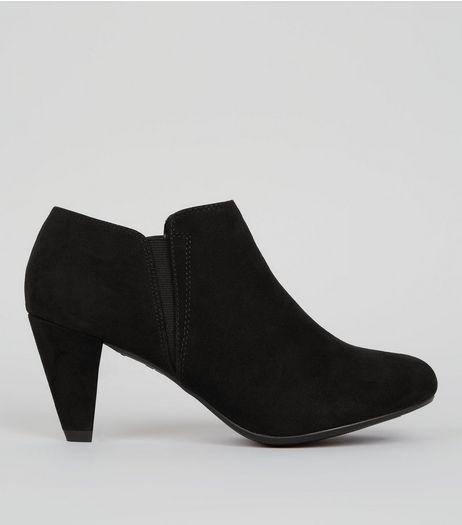 Teens Black Suedette Ankle Boots | New Look