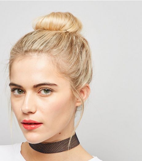 Black Fishnet Choker | New Look