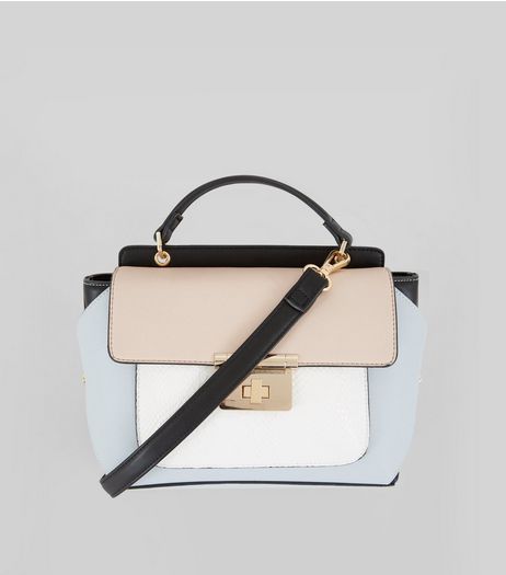 Blue Colour Block Shoulder Bag | New Look