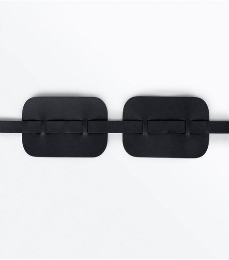 Black Side Panel Waist Belt | New Look