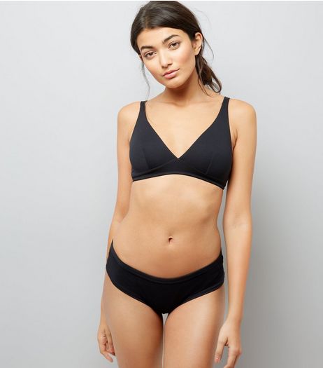 Black Bralet And Briefs Set | New Look