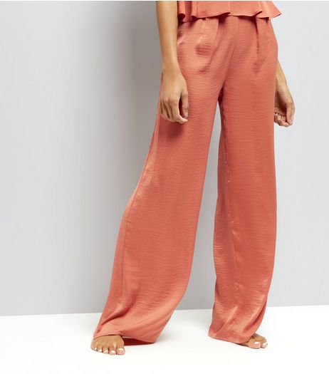 Tall Pink Wide Leg Pyjama Trousers | New Look