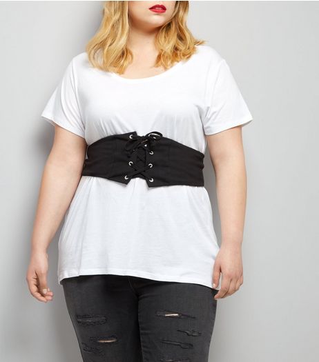 Curves Black Corset Belt | New Look