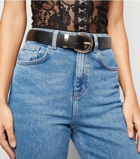 Black Leather Belt | New Look