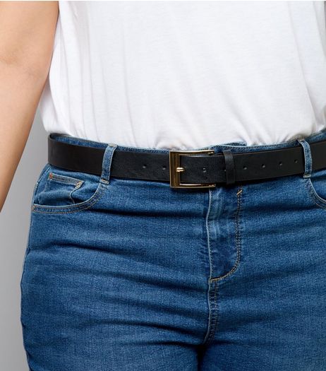 Curves Black Jeans Belt | New Look