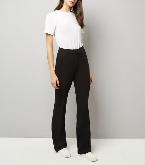 Tall Black Bootcut Trousers | New Look