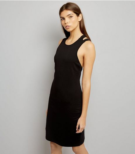 Noisy May Black Cross Strap Back Dress | New Look