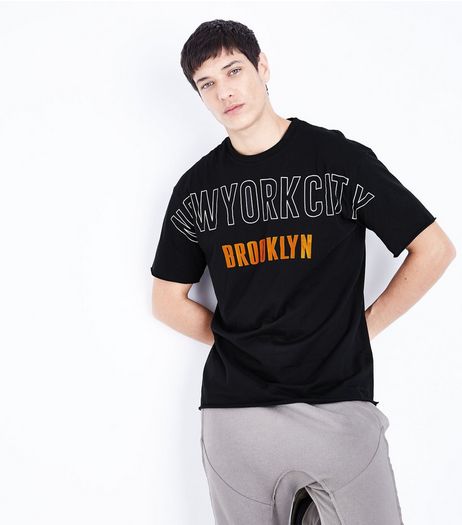 Black NYC Brooklyn Print T-Shirt | New Look