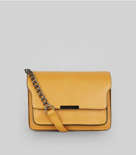 Yellow Chain Shoulder Bag | New Look