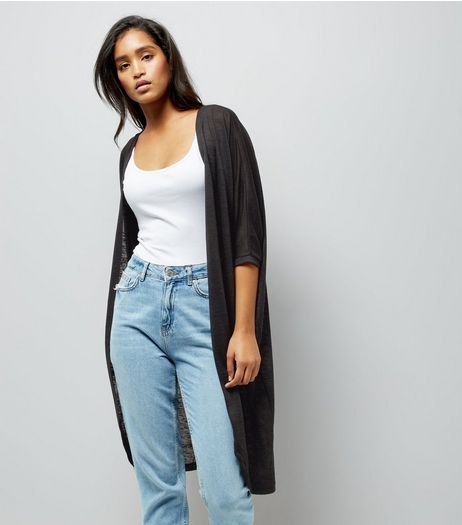 Black Cocoon Cardigan | New Look