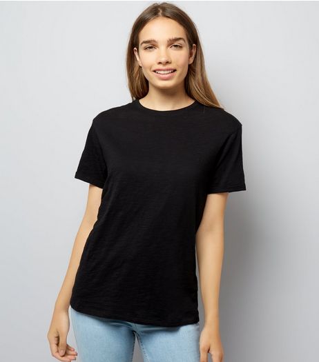 Black Organic Cotton T-Shirt | New Look