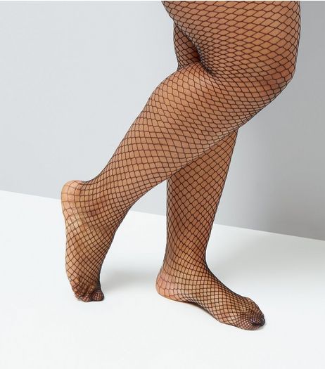 Curves Black Fishnet Tights | New Look