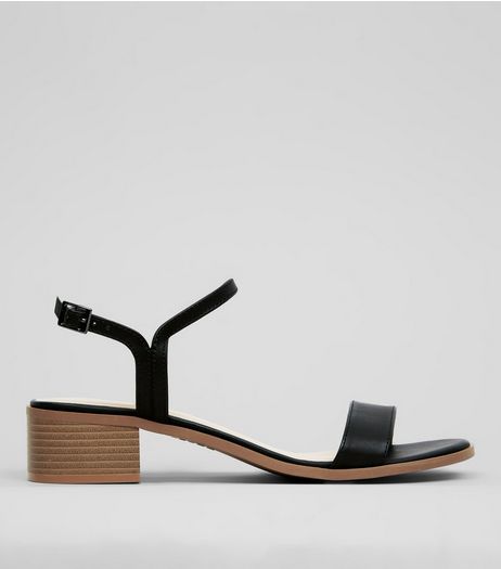 Black Heeled Sandals | New Look
