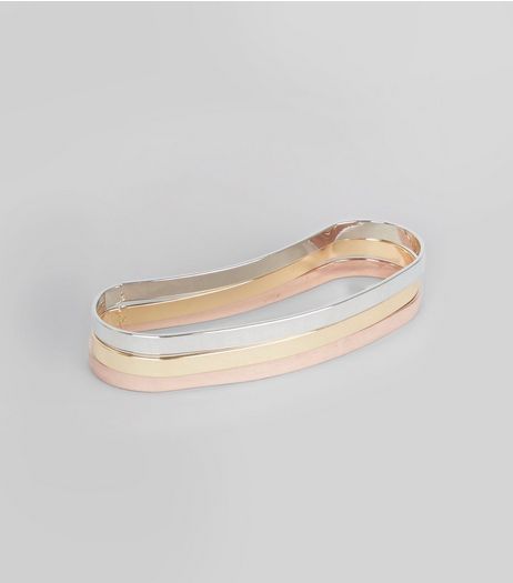 3 Pack Gold Hand Rings | New Look
