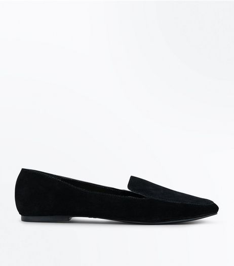 Black Leather Loafers | New Look