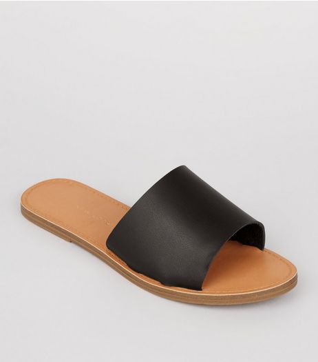 Wide Fit Black Mules | New Look