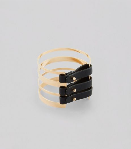 Gold Buckle Arm Cuff | New Look