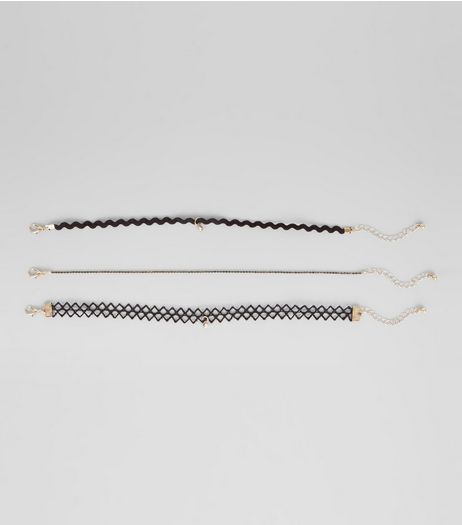 Black Zig Zag Anklet | New Look