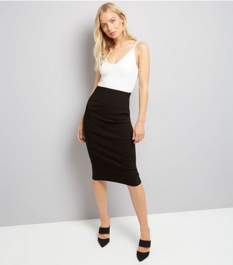 Black High Waist Pencil Skirt | New Look