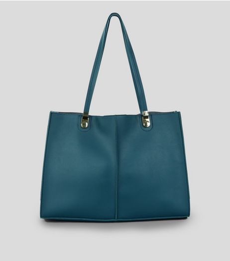 Blue Structured Tote Bag | New Look