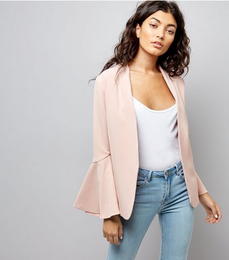 Pink Flared Sleeve Blazer | New Look