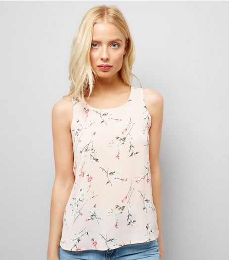 Cameo Rose Pink Floral Print Vest | New Look