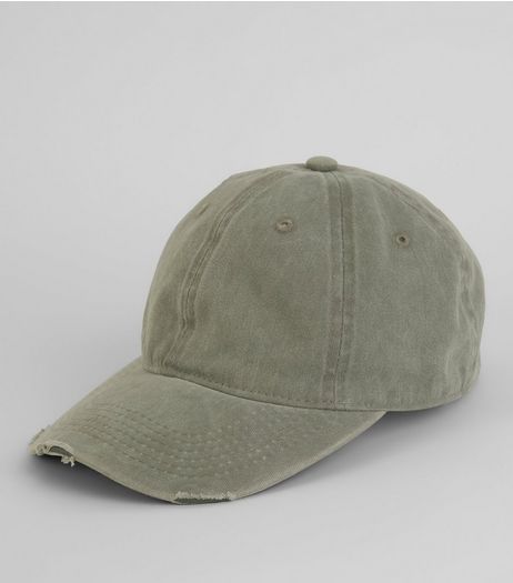 Grey Acid Washed Denim Cap | New Look