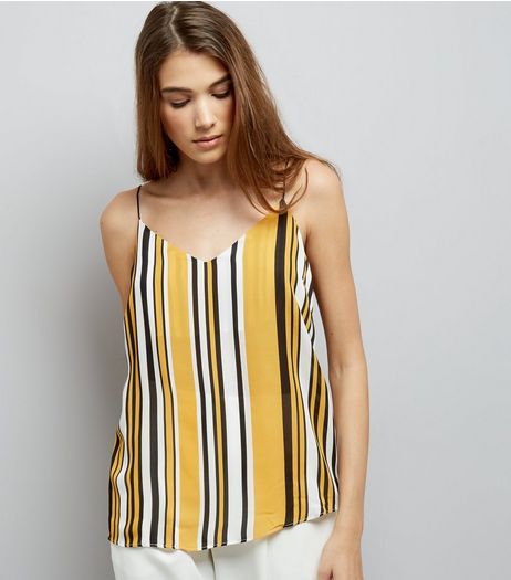 Tall Yellow Striped Cami Top | New Look