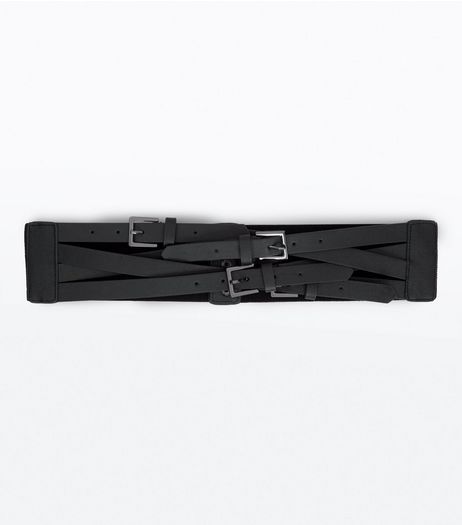 Black Multi Buckle Waist Belt | New Look