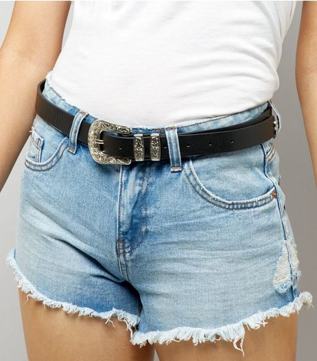 Black Western Belt | New Look