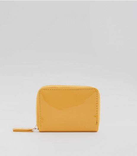 Yellow Patent Cardholder | New Look