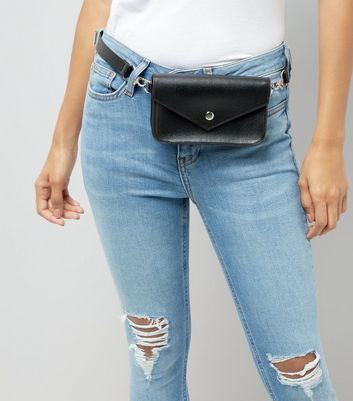 Black Mini Purse Belt | New Look